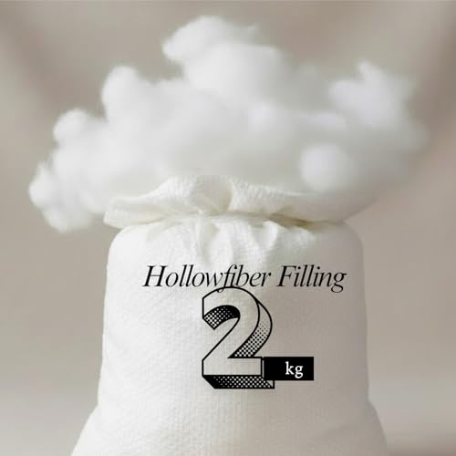 Arlinens 2KG Holllow Fibre Stuffing,Cushion Stuffing Hollowfibre Polyester Stuffing/Soft, Lightweight Filling for Dolls, Crochet, Knitted Toys/Hypoallergenic