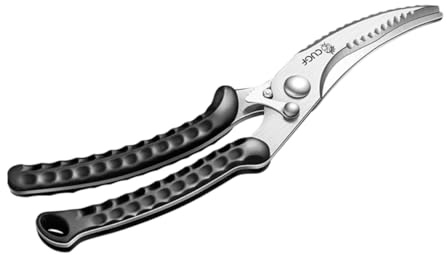Cabilock Ciseaux de Cuisine Acier Inoxydable Cisailles à Volaille Robustes pour Viande Poisson Outils pour Cuisine Barbecue