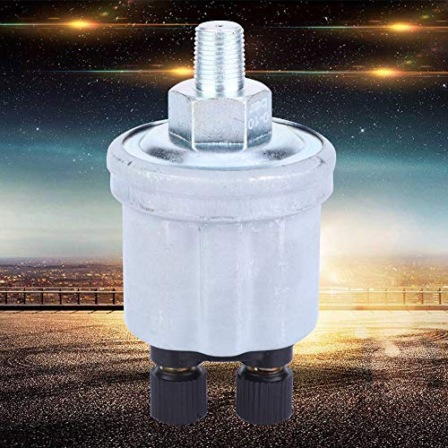 Aoaoy Sensor de Presión de Aceite Sensor 1/8-27 NPTF Teja Aceite Presión Unidad Transmisor 0-10 Bar para
