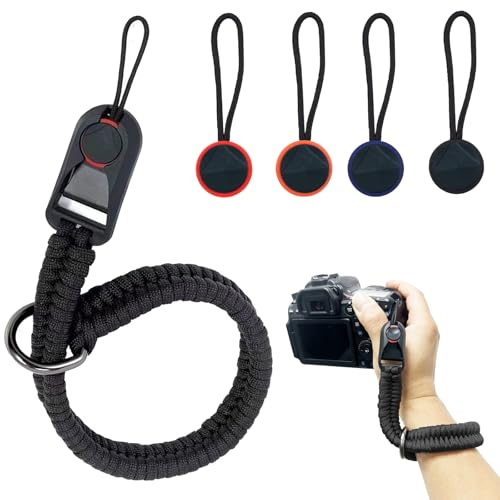 CHAOTEMAI Cinghia da Polso per Fotocamera + 4 Pezzi Fibbia a Sgancio Rapido Sgancio Rapido Fotocamera Regolabile Accessori Fotografia per DSLR Fotocamere Mirrorless Videocamere GoPro