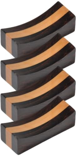 BESPORTBLE 4 pièces Repose-Baguettes Bois Ébène Support Créatif pour Baguettes Cuillères et Fourchettes Décor Vintage pour Table à Manger