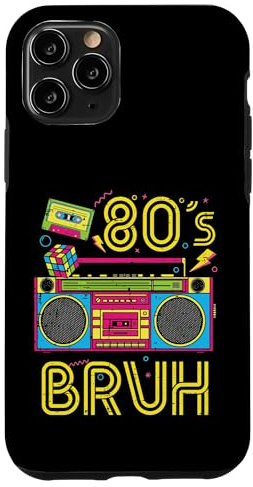 Bruh Boombox Radio stéréo rétro années 80 pour Hommes, Femmes, Enfants Coque pour iPhone 11 Pro