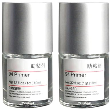 Agente adesivo per auto, riparazione in plastica, 10 ml, Primer Adhesive 94, Instant Automotive Tape Primer con punta in feltro, nastro adesivo durevole per auto (2 pezzi)