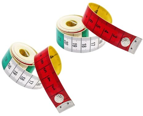 Mètre ruban souple de 150 cm avec prise en main antidérapante - Parfait pour la confection de menuiseries et pour une utilisation sûre des enfants - Double échelle