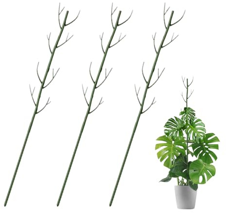 Lot de 3 supports pour d'intérieur - Pour le jardin - Treillis empilable - Tuteurs de fleurs en pot - Pour et l'extérieur, pots, grimpantes, lierre, lierre, pois, poivrons