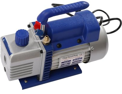 Promachineory Pompa a vuoto distributore per condizionatori d'aria pompa a bassa pressione 180W compressore pompa 3CFM per 1/4 tubo adatto - blu