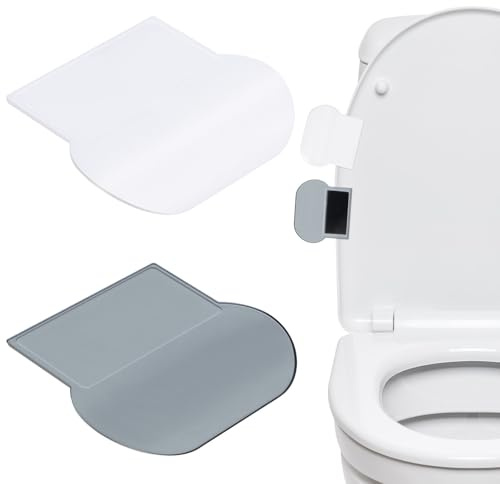 Generico Set 6 Pezzi Maniglia per Coperchio Water in PC Resistente per Sollevatore Sedile Water per Hotel e Ufficio Protezione Mani Pulite