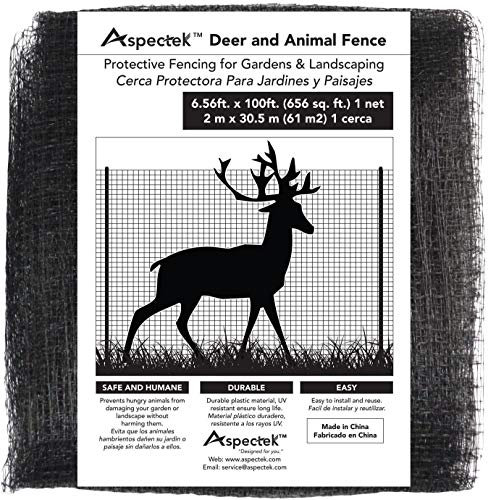 ASPECTEK Deer & Animal-Rete di Recinzione 2 x 30,5 m, Recinzione per Giardini