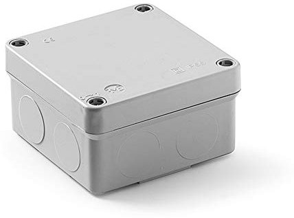 FAMATEL – Wasserdichte Abzweigdose IP55 | Druckdeckel | Ohne Kegel | 100x100x55 | Grau