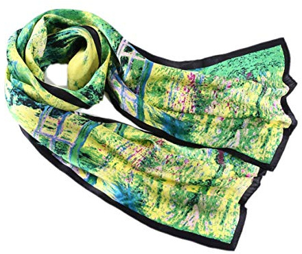 Prettystern écharpe Peintre Tableau Foulard De Soie 160cm Claude-Monet D'art