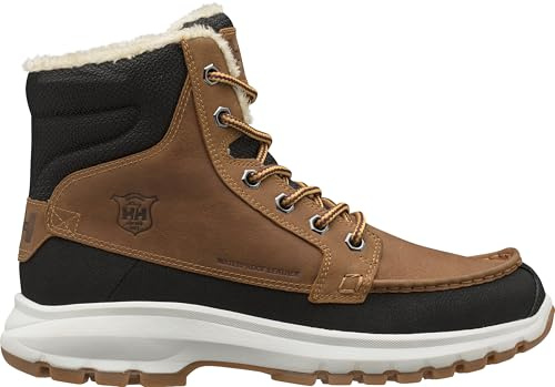 Helly Hansen V3 Winter Boots - Waterproof Snow Boots for Men - All-Terrain Winter Shoes for Men - Insulated Snow Shoes - Durable Rubber Outsole - Lace Up Closure - 724 New Wheat/Black/Soccer Gum - 9