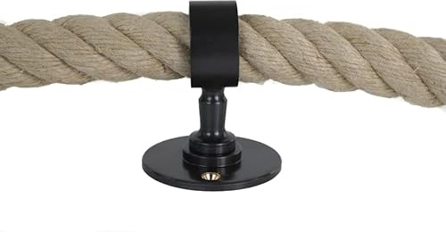 Gepotex Seilträger/Wandhalter/Seilhalter bronziert für 28mm -30mm Seil - Handlaufseil - Absperrseil - Treppenseil