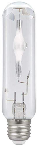 Crompton Lamps HID Enclosed Tubular 150W ES-E27 Son 4100K Cool White Clear 15400lm ES Screw E27 Metal Halide Bright Light Bulb