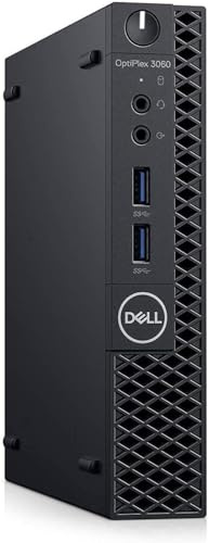 Dell OptiPlex 3060 Tiny Computer Micro Tower PC, Intel Core i5-8500T Processor, 16GB DDR4 Ram, 512GB NVMe SSD, Display Port, HDMI, Wi-Fi, Wireless Keyboard & Mouse, Windows 11 Pro (Renewed)