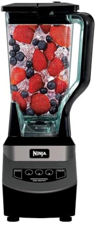 Ninja Blender for Smoothies, Shakes, & More | Smoothie Blender, Drink Mixer, Grinder, Ice Crusher | Total Crushing™ Technology, Pro 1000 W Power, XL 72oz Pitcher, Dishwasher Safe | Black | NJ601AMZ