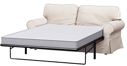 Custom Slipcover Replacement Der Ektorp Ersatzbezug für 2-Sitzer-Sofa ist speziell für IKEA EKTORP 2-Sitzer-Schlafsofas hergestellt, ein hochwertiger Sofa-Schonbezug (Polyester, Flachs, Beige)