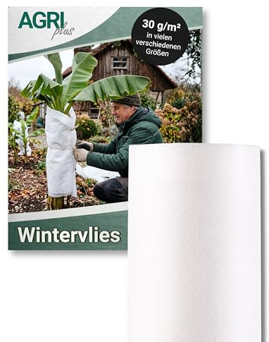 AGRIplus Winterschutzvlies 30 g/m² I 3,20 x 100 m I Verschiedene Maße I Frostschutzvlies, reißfest & atmungsaktiv I Pflanzenschutz für Winter, Garten, Balkon & Kübelpflanzen