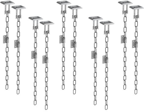 BASI | Gitterrostsicherung 5 x Paar | Zusatzsicherung für Kellerschacht Lichtschacht | Einbruchschutz für Kellergitter | Gitterrost-Sicherung GS70 | Fluchtweg-Entriegelung | 10 Stück