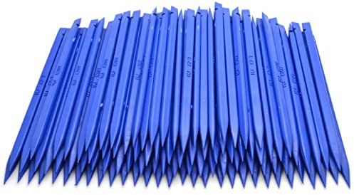 ebuyerfix 100 Pack Blue Plastic Nylon Spudger Pry Opening Tool Set for Laptop Electronics Repairing Smartphone Hand Tool Mobile Cell Phone Repair Tools Screen Opening Tool