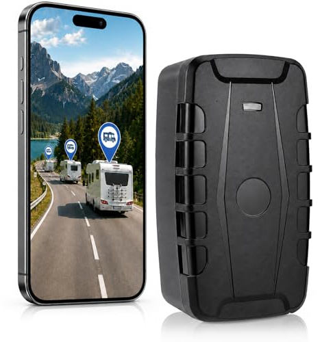 Localizador GPS para Coche y Flotas Batería 20000 mAh, Seguimiento de Varios Vehículos por App/Web/SMS y Llamada, Rastreador GPS IP67 Impermeable, Geovalla, Alertas y Rutas para Camiones y Activos