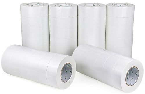 BOMEI PACK 36 Rollen Panzertape Gaffa Tape weiß 50 mm x 50 m, Panzerband mit starker Klebkraft, Panzerband für Reparaturen, Verwendung im Innen- und Außenbereich