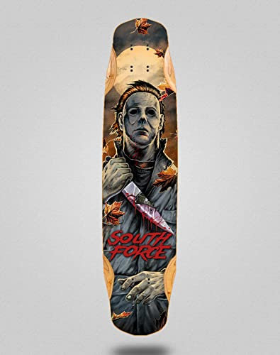 South Force Skateboard Longboard Deck Mix Bamboo 38x8.45 100 Halloween