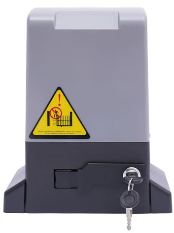 1800KG Schiebetorantrieb Toröffner Schiebetor Motor Komplett-Set 750W Automatischer Türöffnermotor Mit 6m Zahnstange,2 Fernbedienungen Leiser Torantriebe für Hotel Fabrik