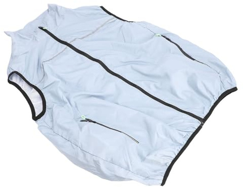 Gilet de Refroidissement par Ventilateur, Vêtements de Travail Climatisés Alimentés par USB, 3 Niveaux Réglables pour la Protection du Travail (2XL)