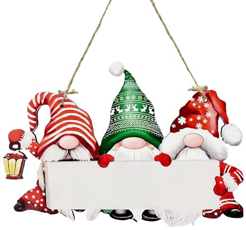 Decorazione Porta Natale Legno, Targa in legno di Natalizio da Appendere, Decorazioni Natalizie Ciondolo natalizio in legno Decorazione Porta Ingresso Natale Addobbi Ghirlanda per Finestre