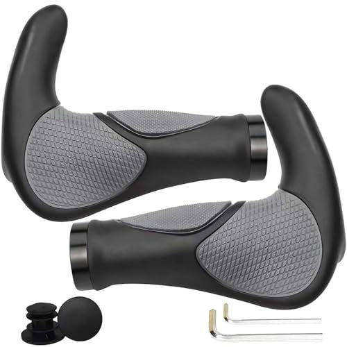 MOAZIFI Fahrradgriffe, Lenkergriffe für MTB, Rennräder & Fahrräder, Ergonomisch, Gummi, Anti-Rutsch, Doppelverriegelung