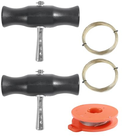 Flaconi Herramienta de Eliminación de Parabrisas de Coche,Herramienta para Parabrisas,Herramientas para Guitar el Parabrisas,Alambre de Corte con Mango,Adecuado para Parabrisas de Varios Modelos