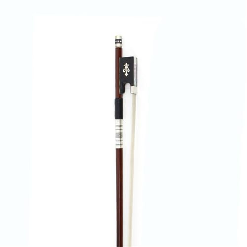Geigenbogen volle Größe 4/4-1/8 Violine Bogen Brasilholz Bogen Stange Ebenholz Shell Bogen Frosch Geeignet Für Violine Anfänger Und Spieler(Silver,3/4)