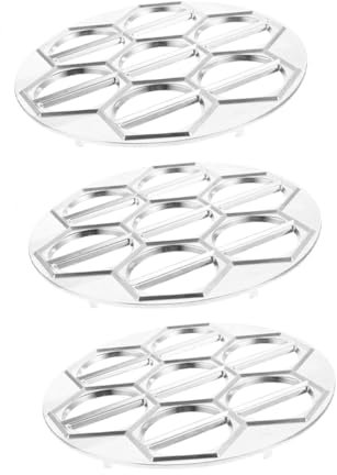 MUCKLILY 3pièces Moule à Boulettes Maker Russe Ravioli Maker Presse à Raviolis Machine à Boulettes De Pâte