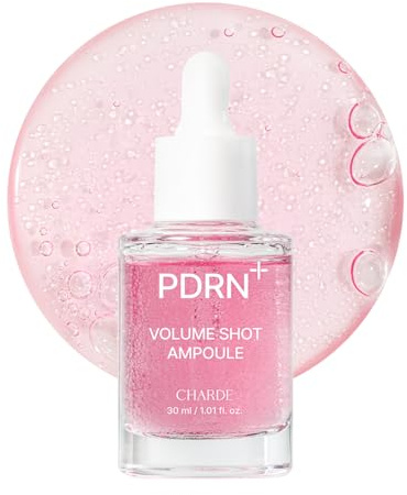 CHARDE PDRN Serum – Korean Skin Booster Ampoule for Firming & Plumping Look, Collagen + Multi Hyaluronic Acid, Lightweight Anti-Aging Face Serum, 1 fl oz (30ml)