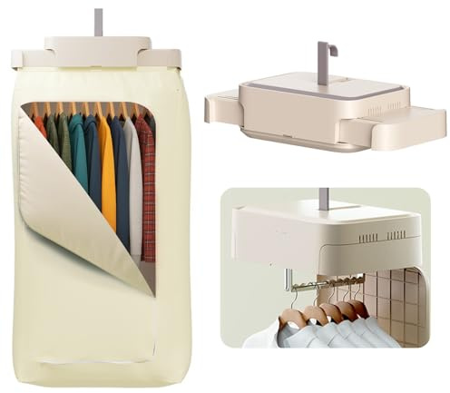 ALLILUYAA Mini Seche Linge, Seche Linge Portable Extensible avec Stérilisation par Rayons Ultraviolets, Avec Minuterie pour les Voyages d'affaires, Appartements, Hôtels, Camping