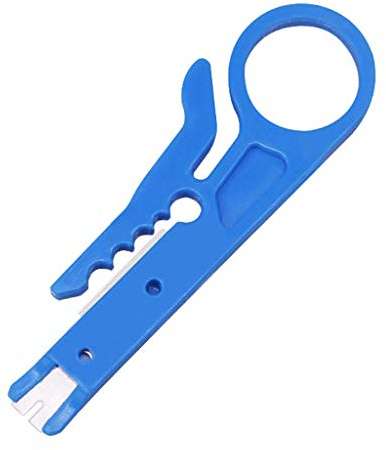 Crimping Tool Crimper Pliers Handy Wire Stripper Cable Stripping Wire Cutter Tool for CAT-5 CAT-6 Data Cable Stripper Dog