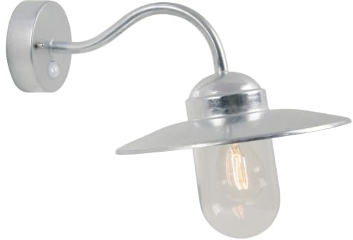 Nordlux Wandleuchte mit Bewegungsmelder Luxembourg 60W E27 verzinkt IP54 22661031