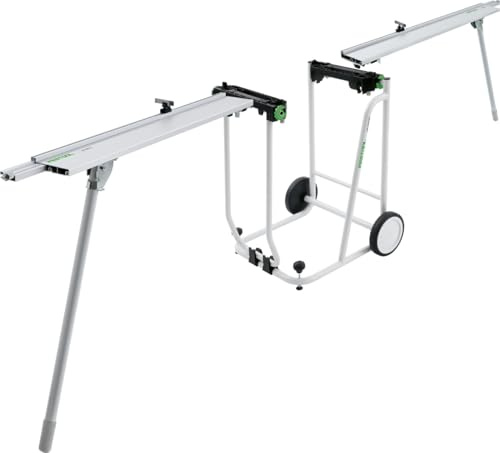 Festool Untergestell UG-KA-KS 120-Set mit Transportrollen & Kappanschlag | Passend für KAPEX KS 120 - Arbeitshöhe 900 mm - Klappbeine - Kappanschlag KA-UG-R/L