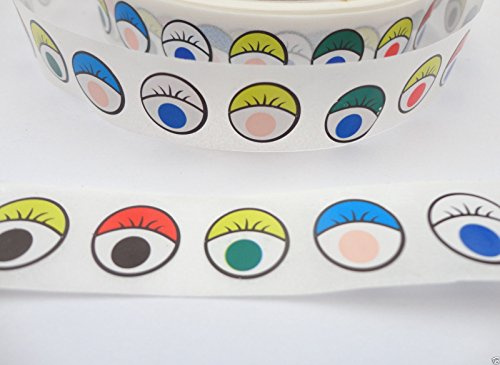 Coloured Eyes Self Adhesive Eye Stickers - 12mm Peel & Stick Craft Card Making - Pack Size: 100