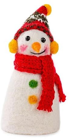 Baden Eierwärmer Schneemann mit Schal 11 cm