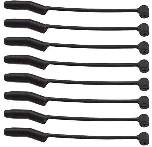 30PCS D Rig Aligners Gomma Carpa Pesca Kickers Anti Groviglio Maniche Ganci Linea Allineatori Terminale Pesca Attrezzatura Gancio Collegamento Accessori Nero
