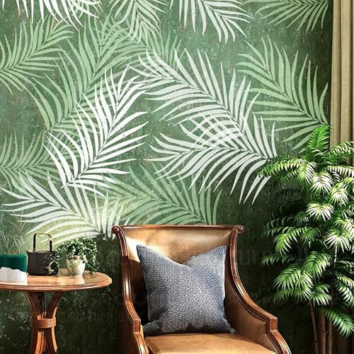 53cm Leaf Tropical Jungle Summer Schablone Mandala Schablonen Für Dekor Farbe Große Vorlage Wiederverwendbare Wände Große Vorlagen Zum Malen Nische Wandmöbel Fliesen Bodenfliesen Dekoration