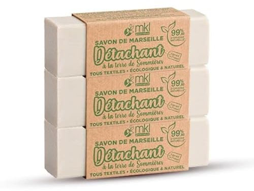 MKL - Savon de Marseille détachant A la Terre de Sommières - Lot de 3-300 g