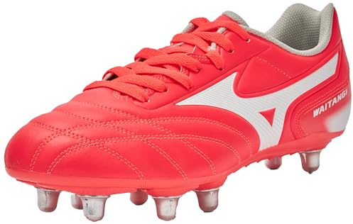 Mizuno Unisex WAITANGI II CL Rugby, FieryCoral2/vit, 45 EU, Fierycoral2 White, 45 EU
