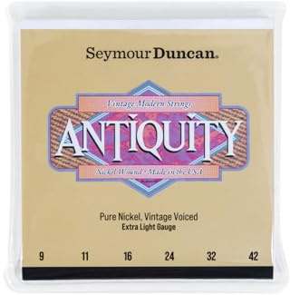 Seymour Duncan Antiquity Strings – Extra Light Gauge 9-42 Pure Nickel Wound