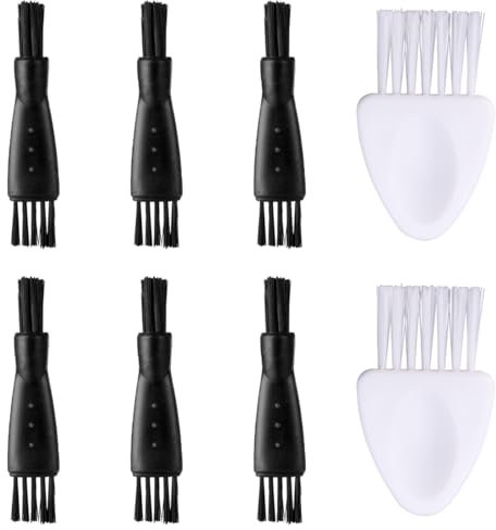 JEYORZY 8 Pcs Rasoio Spazzole per Pulizia, agliabarba e tagliacapelli, regolabarba ad es, per Rrimuovere i Residui Della Barba e la Polvere