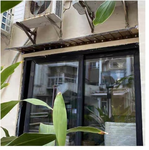 Outdoor Window Door Awning Canopy Front Porch Shelter with UV Protection 3mm Thick Polycarbonate Roofing Sheets Rain Shelter and Sun Shade (50x40m/20 x16)