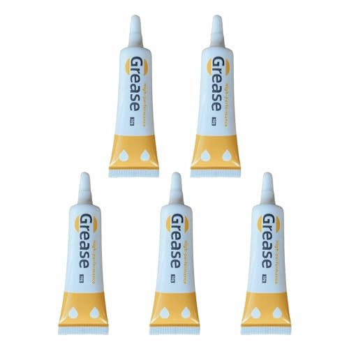 Lubrificante per cerniere, confezione da 5 tubi di lubrificazione | perfetto per riparare cerniere bloccate su vestiti, borse e attrezzature per attività all'aperto: manutenzione duratura per metallo