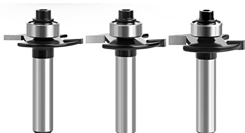 3pcs 8mm Shank T-Sloting Biscuit Joint Slot Cutter Jointing Slotting Router Bit 2mm Height Milling Cutter Woodworking