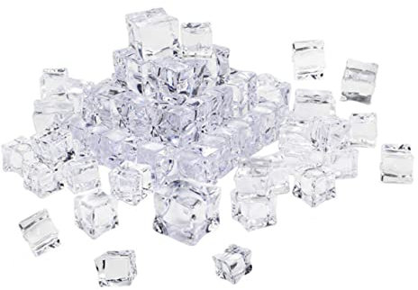 Warmhm Realistischer Glasglanz Fake 50 Stück Acryl Farblos Geschmacklos Für Fotografie-Requisiten